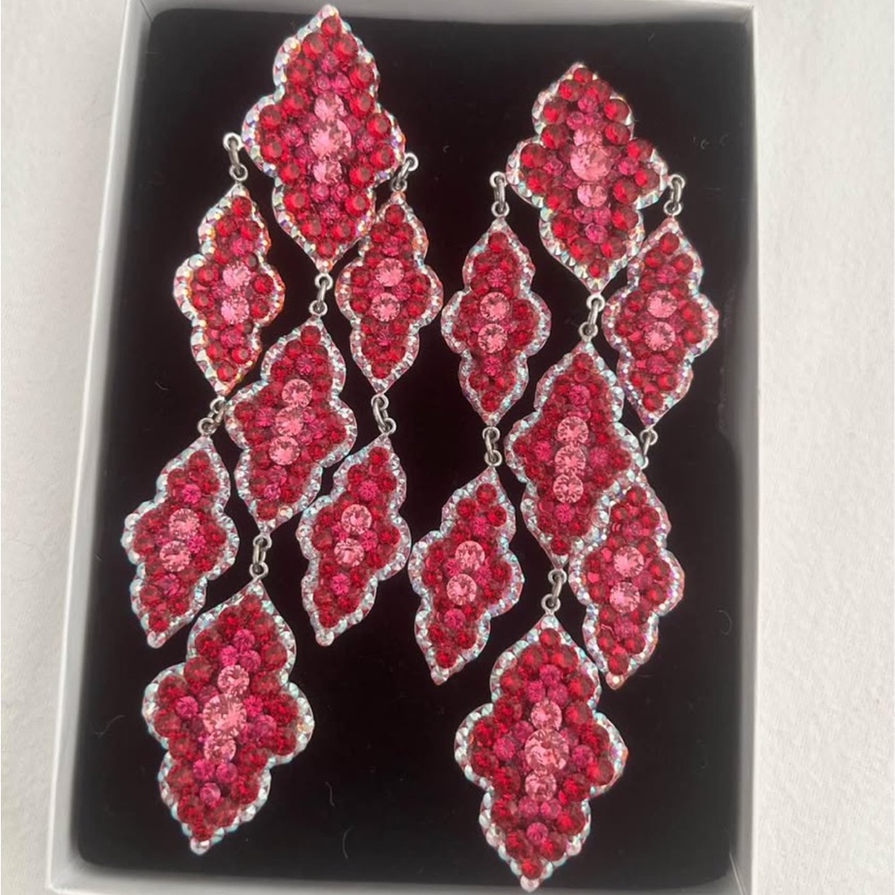stefani sommers ab chrystal pageant earrings